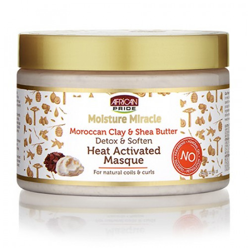 AFRICAN PRIDE MOIST MIRACLE HEAT ACTIVATED MASQUE 12OZ/6PK