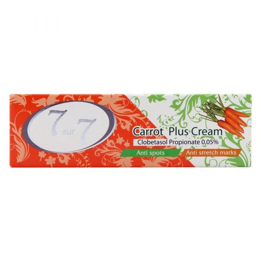 7 SUR 7 CARROT PLUS CREAM TUBE 50G/100PK